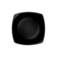 ECLISSI NERO desszert tányér (fekete) 20,4 cm-átmérő 176mm -BORMIOLI