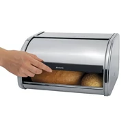 Fém kenyérdoboz 1 kg ROLL TOP MATT STEEL -BRABANTIA