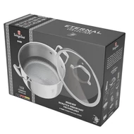 ETERNAL rozsdamentes bevonatos indukciós,lábos+fedő 24 cm