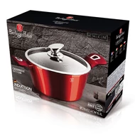 BURGUNDY lábos 28cm 6,1l+üvegfedő indukciós
