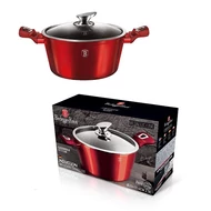 Burgundy 20 cm-es lábas üvegfedővel, indukciós, 2,5 literes