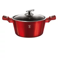 BURGUNDY lábos 30 cm-es, indukciós,8 literes+üvegfedővel