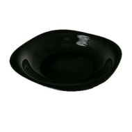 CARINE fekete tányér mély 21 cm LOSE