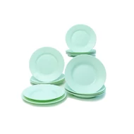 PLUMI Paradise Green üveg étkészlet 18 részes - ARC
