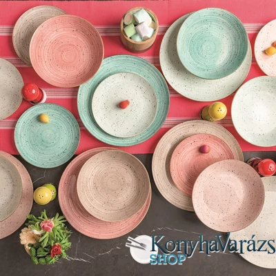 PEPPER BAMBOO METROPOL porcelán étkészlet 18 részes