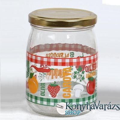 ITALIA befőttesüveg+tető 0,5l 