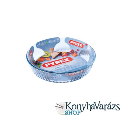 PYREX üveg kerek sütőforma 26x5,8 cm (2,1 L)