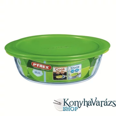 COOK&STORE kerek sütőtál+műa.tető 20cm 1l