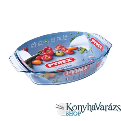 PYREX IRRES ovál sütőtál füles40x28x7cm 4,2l