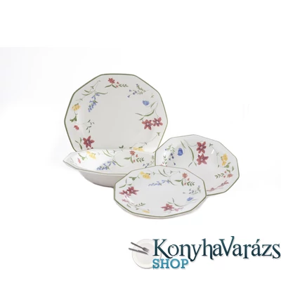Floral Bloom kerámia étkészlet 19 r.-Churchill