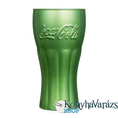 Coca-Cola Mirror Green 37cl üditős pohár