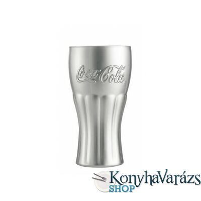 Coca-Cola Mirror Silver 37cl üditős pohár