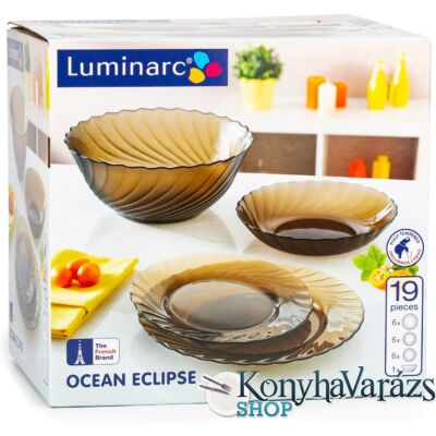 OCEAN ECLIPSE üveg étkészlet 19 r. Luminarc