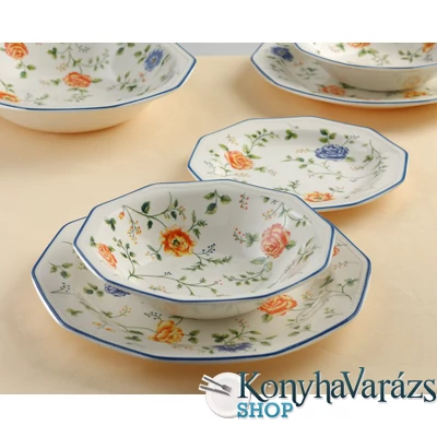 MULTI ROSE CHINTZ kerámia étkészlet 19 r./szögl/