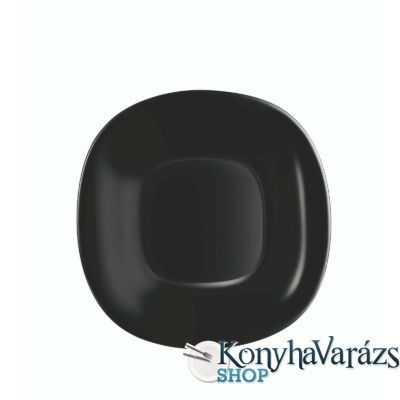CARINE fekete tányér lapos 26 cm LOSE