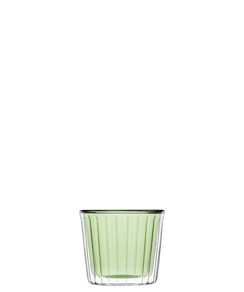THERMIC GLASS. cup cake 2db 24cl GREEN