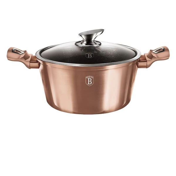 Rose Gold indukciós 30 cm-es lábos 8 literes fedővel